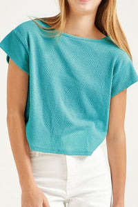 Teal Cropped Top