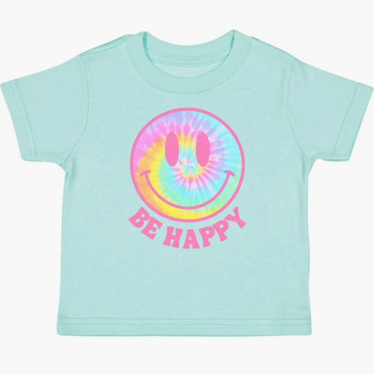 Be Happy Tie Dye Smiley T-Shirt