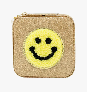 Gold Happy Face Jewelry Box