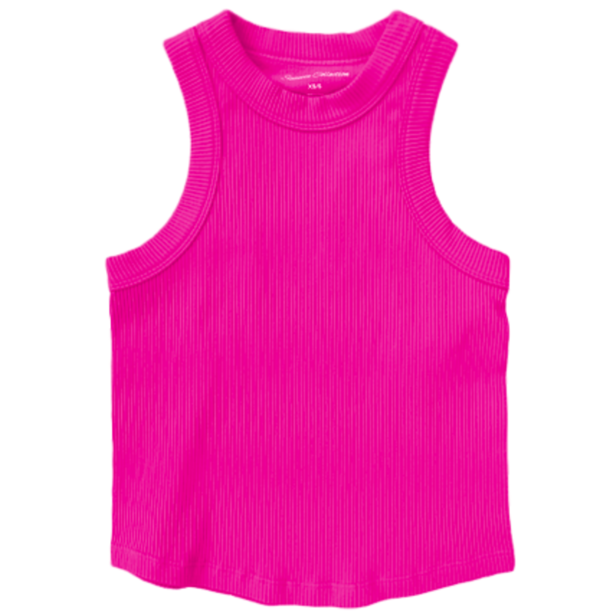 Suzette Neon Pink Ribbed Tank
