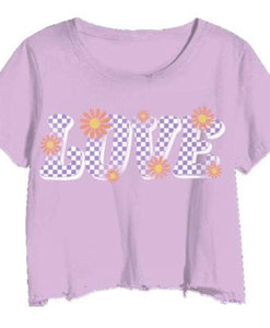 Prince Peter Love Flowers Cropped Tee