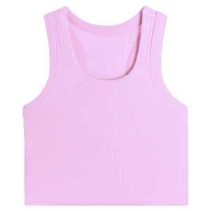 Light Pink Ribbed Tank Top