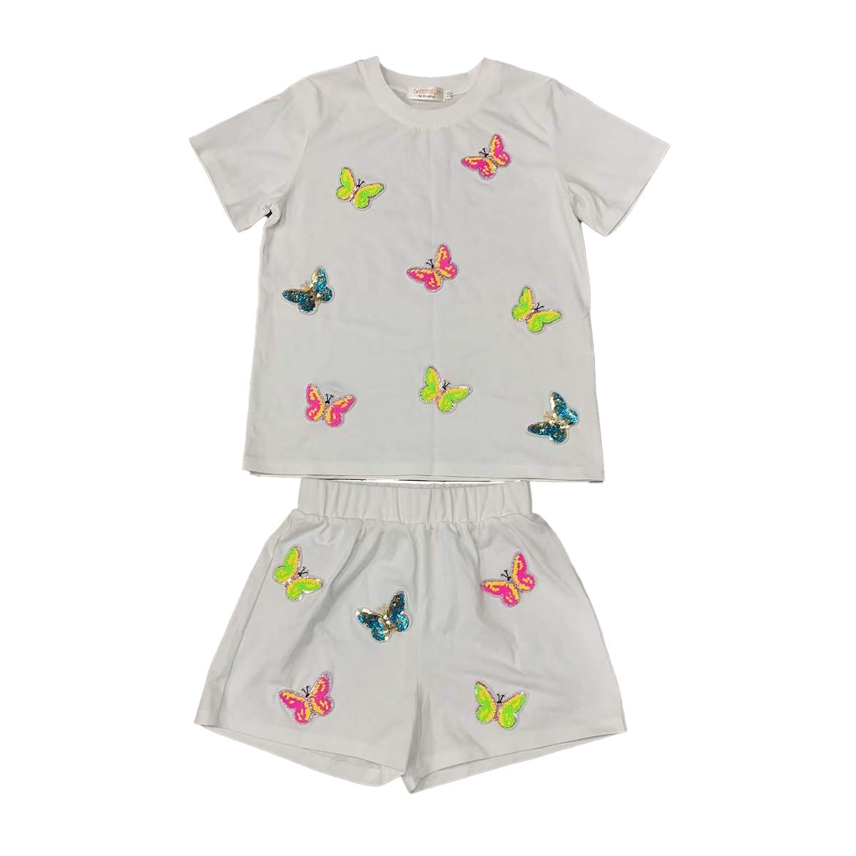 Toddler Sequin Butterflies Short Set