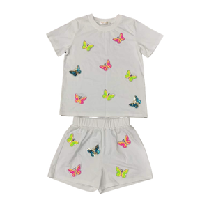 Toddler Sequin Butterflies Short Set