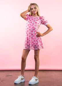 Miss Behave Rita Pink Floral Dress