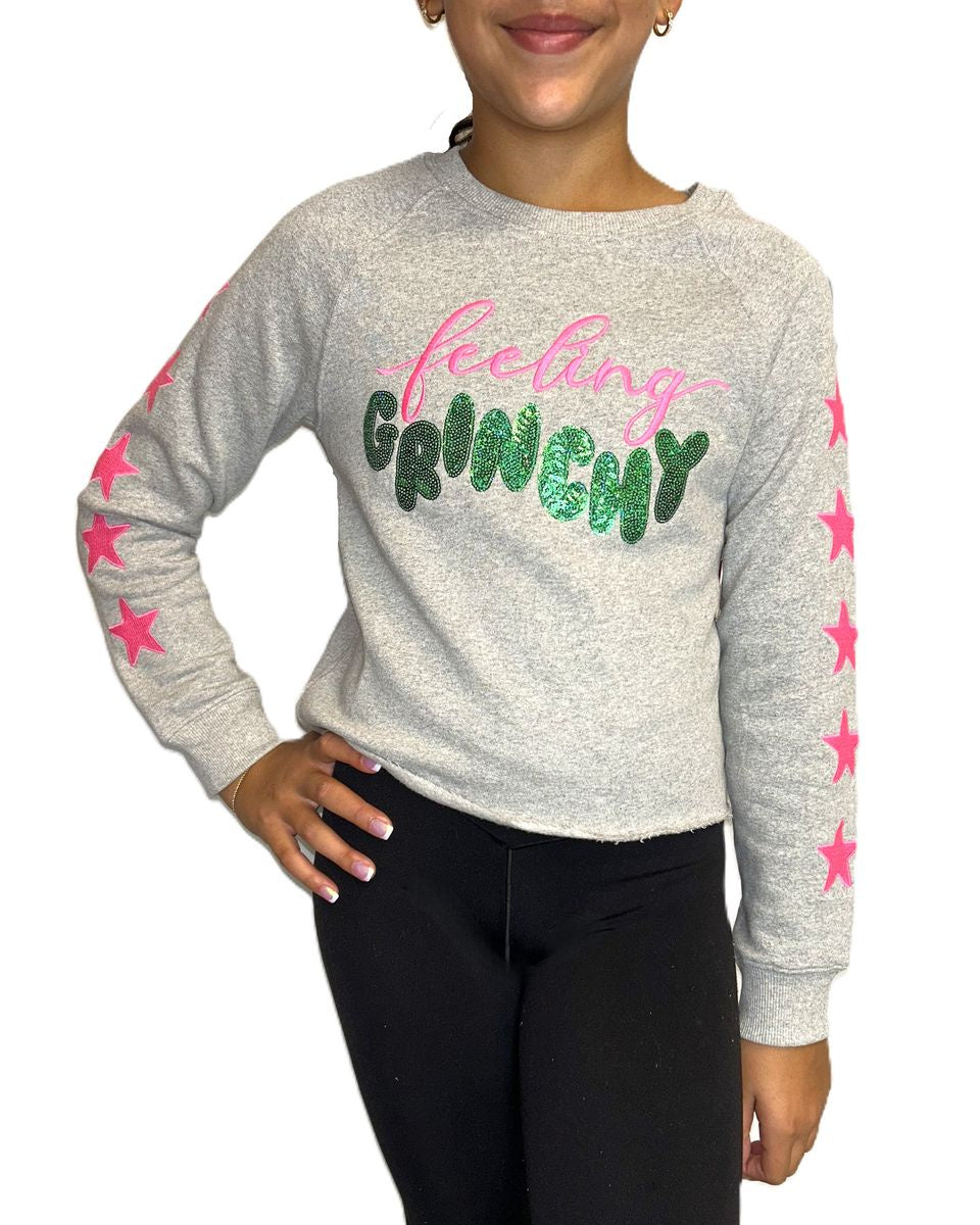 Sequins Feeling Grinchy Sweatshirt