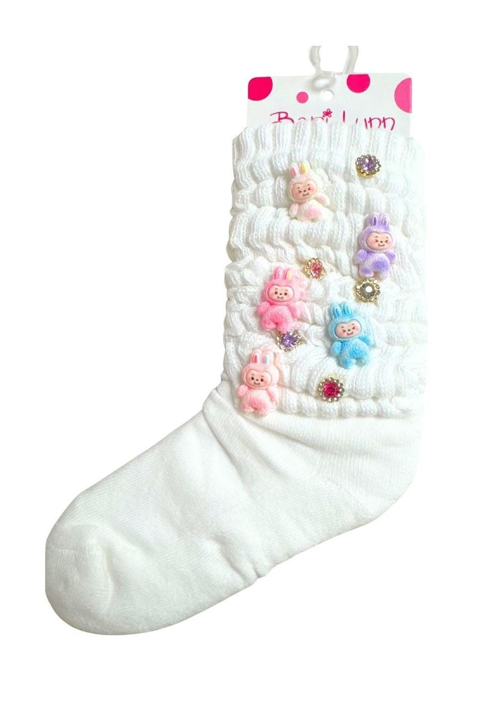 Labubu Charm Socks
