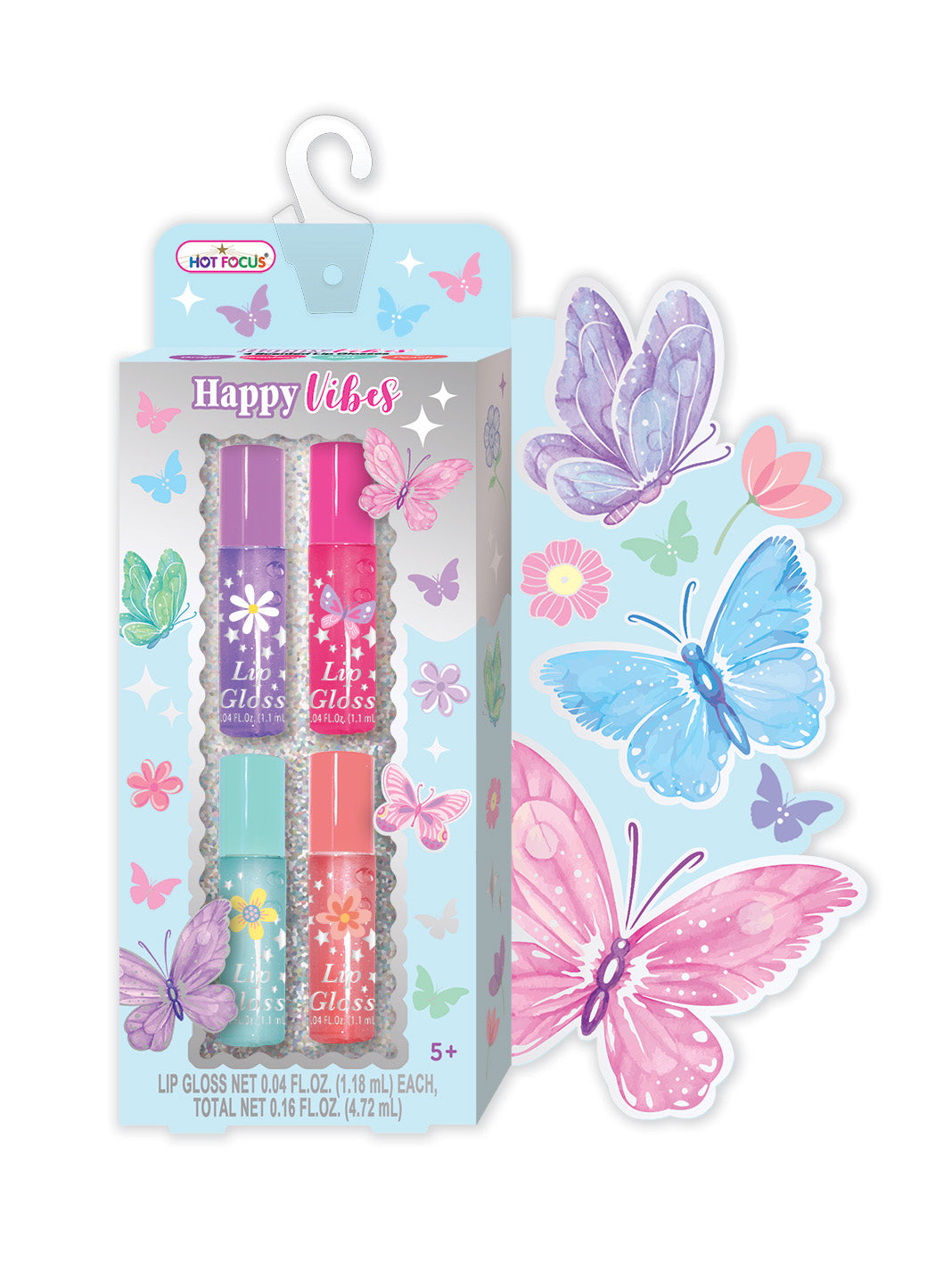 Tie Dye Butterfly Lip Gloss Set