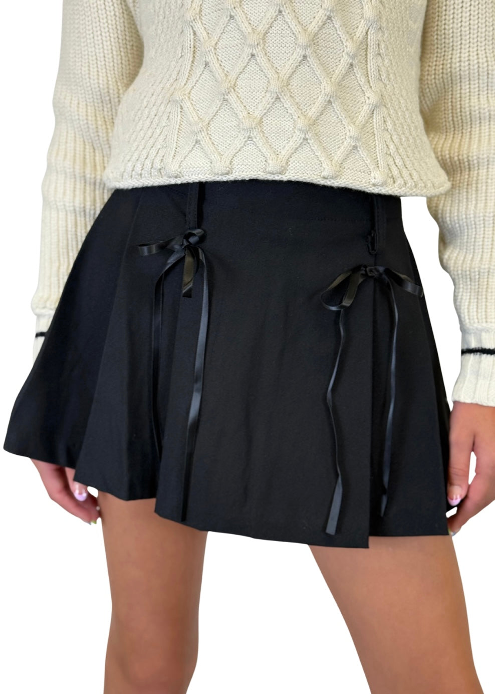 Bows Pleated Skort