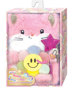 Groovy Flower Fuzzy Lock Diary