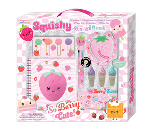 Strawberry Squishy Journal Book