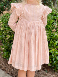 Lola Blush Foil Stripe Dress