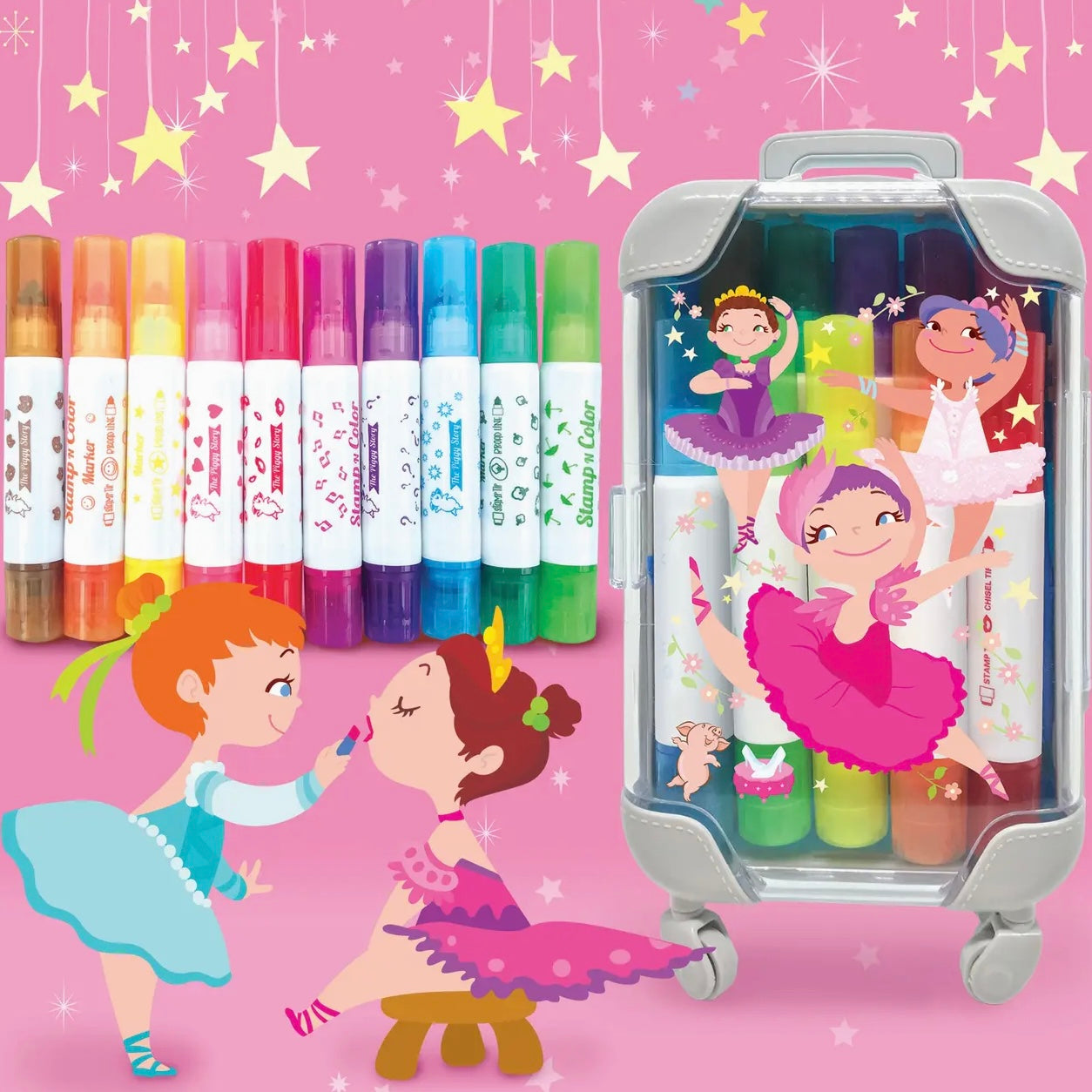 Ballerinas Stamp & Color Markers