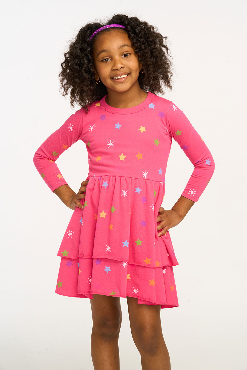 Chaser Pink Rainbow Stars Dress