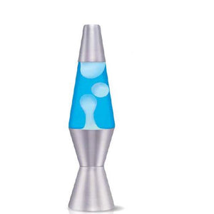 Blue Silver Lava Lamp 11.5"