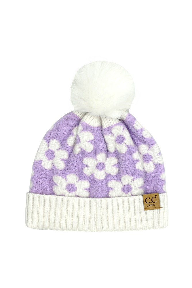 C.C Kids Daisy Pom Beanie