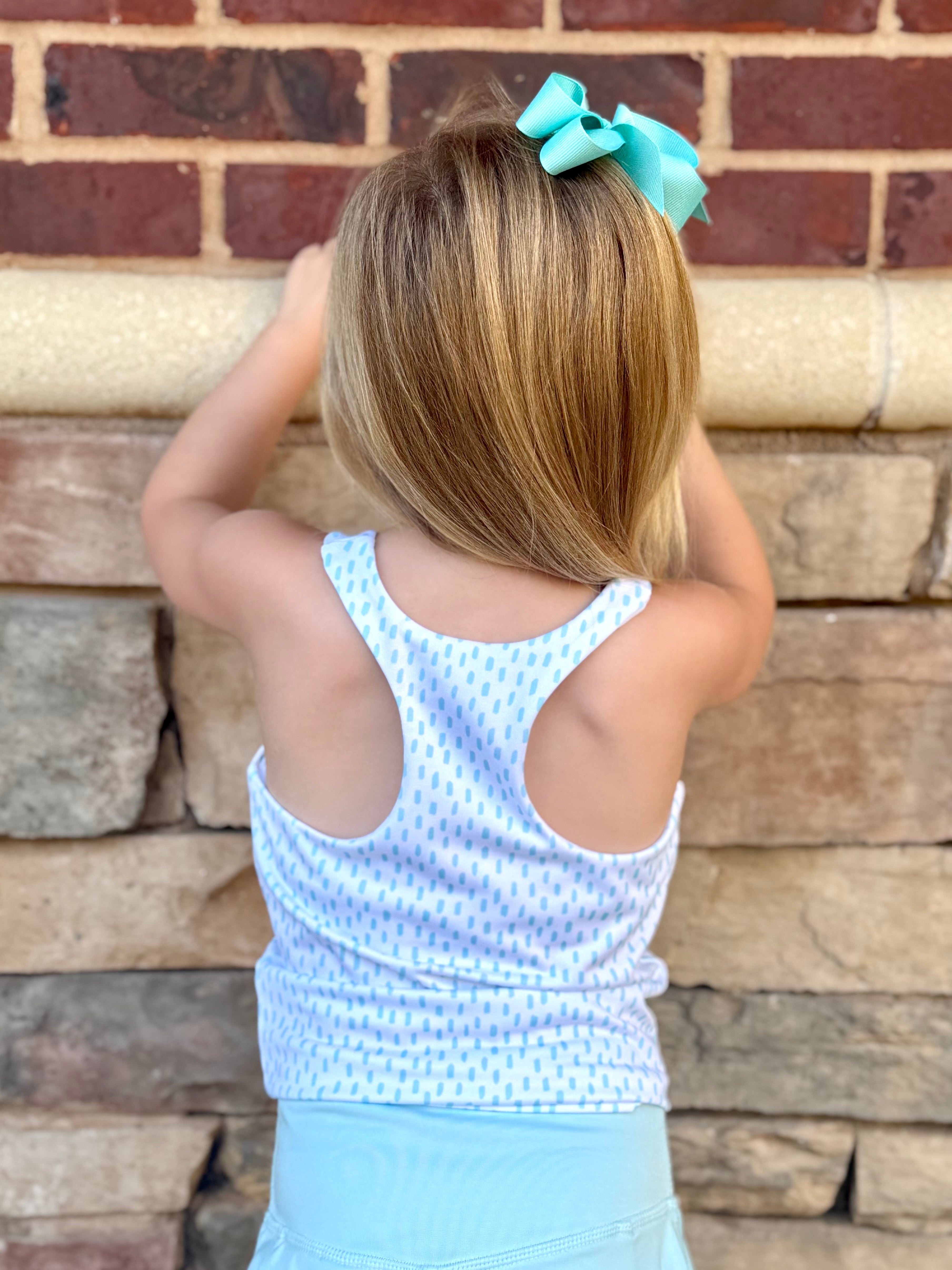 Aqua Dots Athletic Bra Top