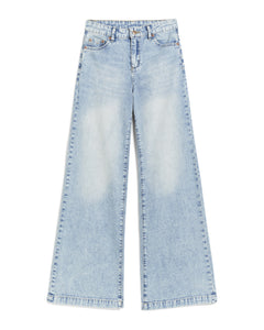 Tractr Wide Leg Light Denim