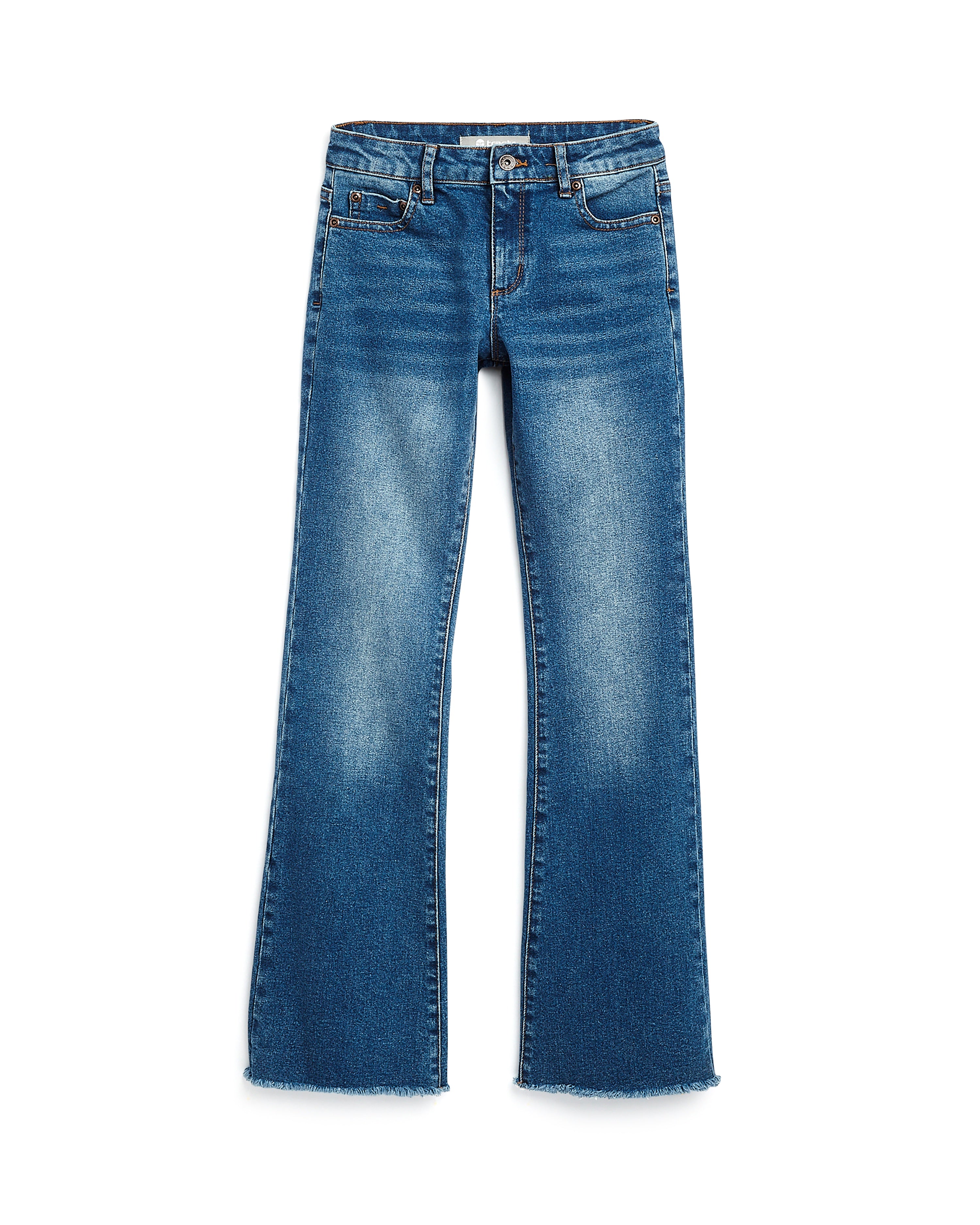 Tractr Mid Rise Flare Dark Denim