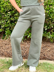 KAVEAH Olive Straight Leg Pants