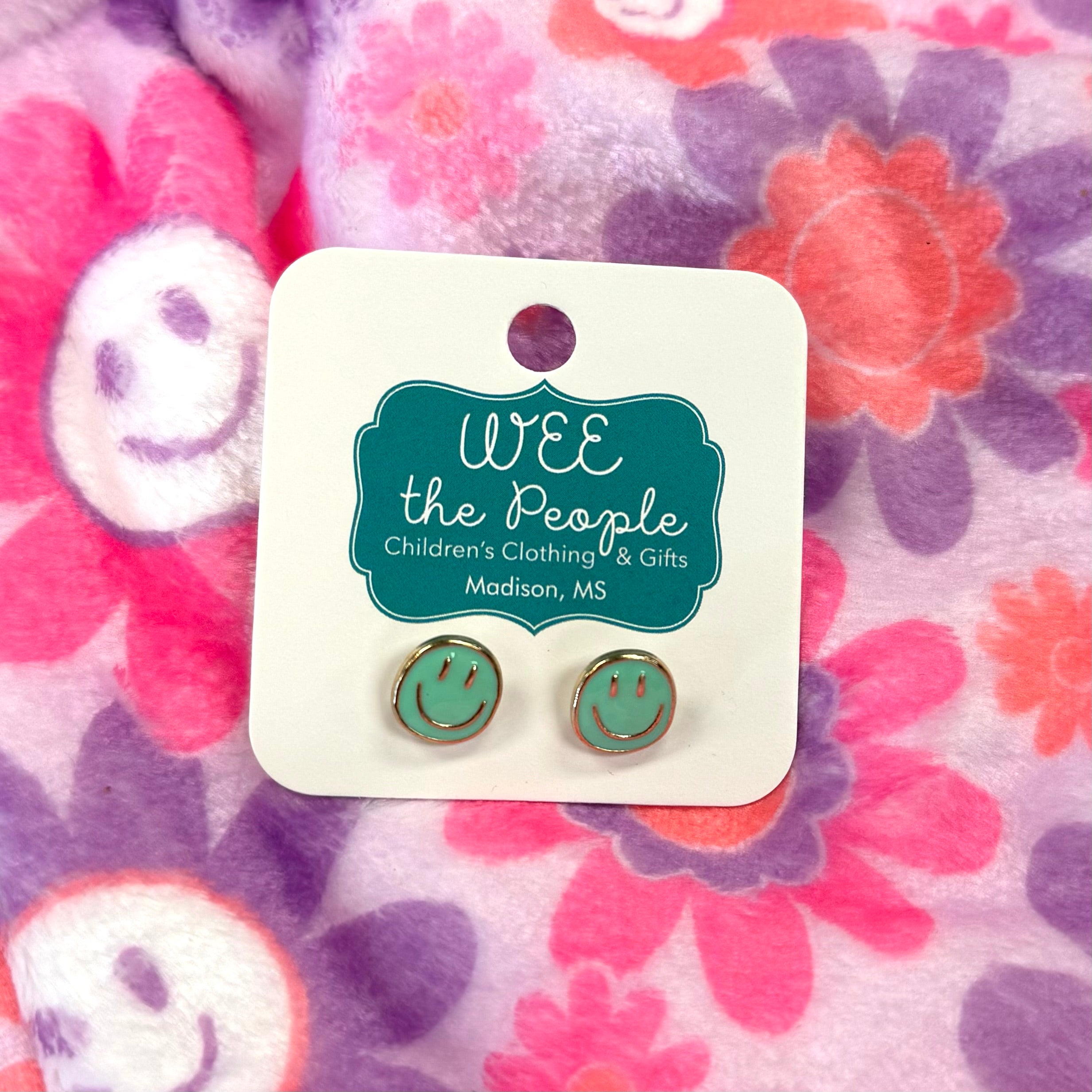 Smiley Face Studs
