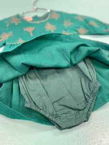 Forest Green Amber Baby Dress