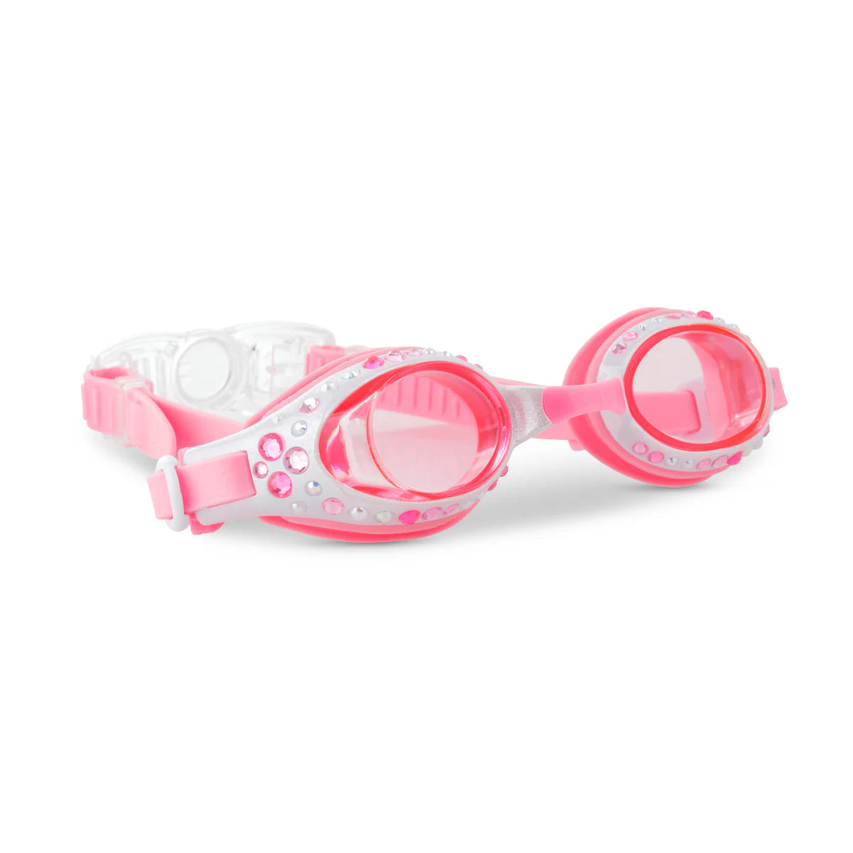 Pearl White Bow Swim Goggles