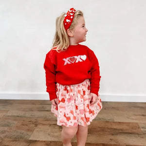 XOXO Sequin Patch Sweatshirt
