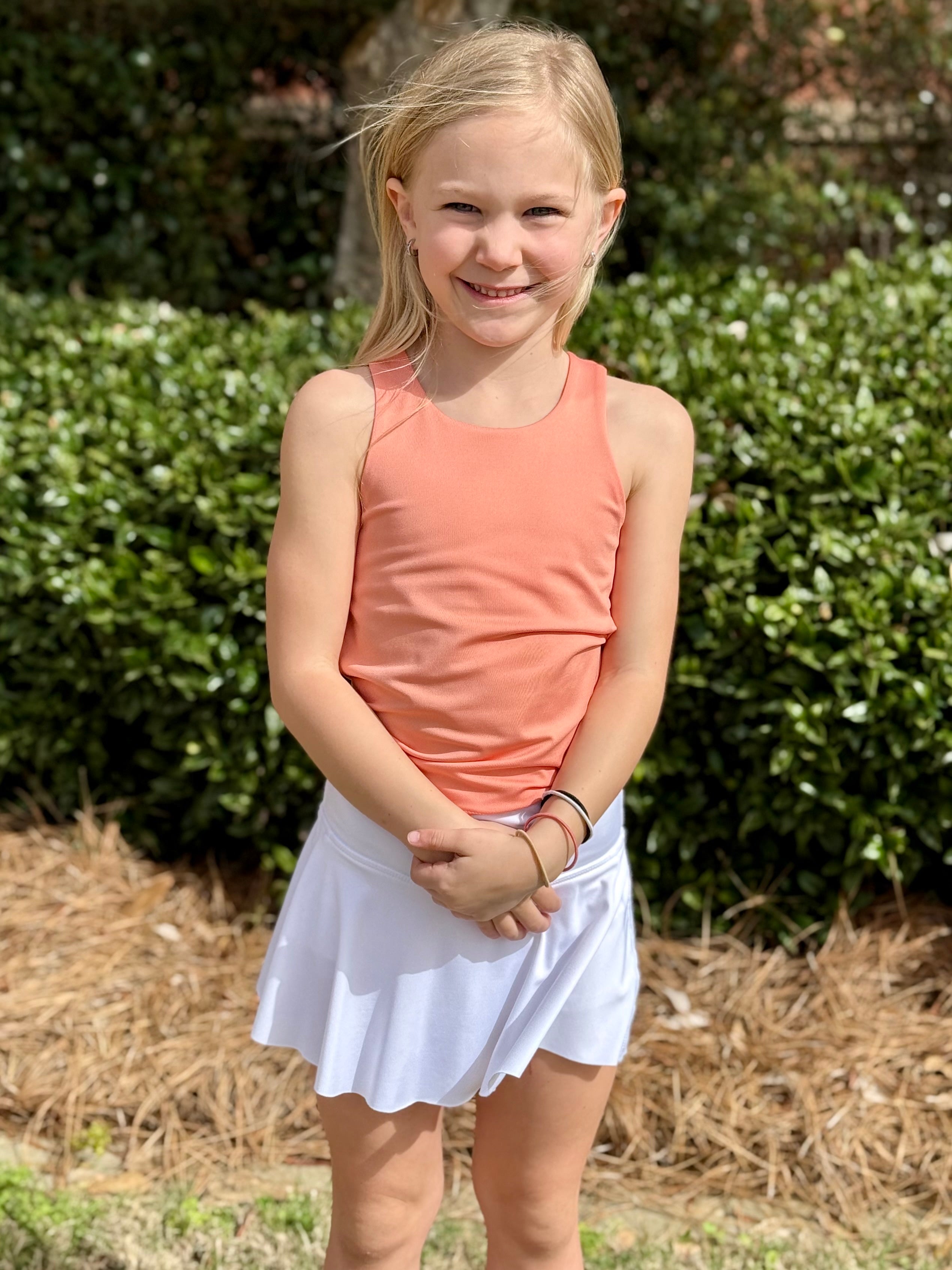Honesty White Athletic Skort