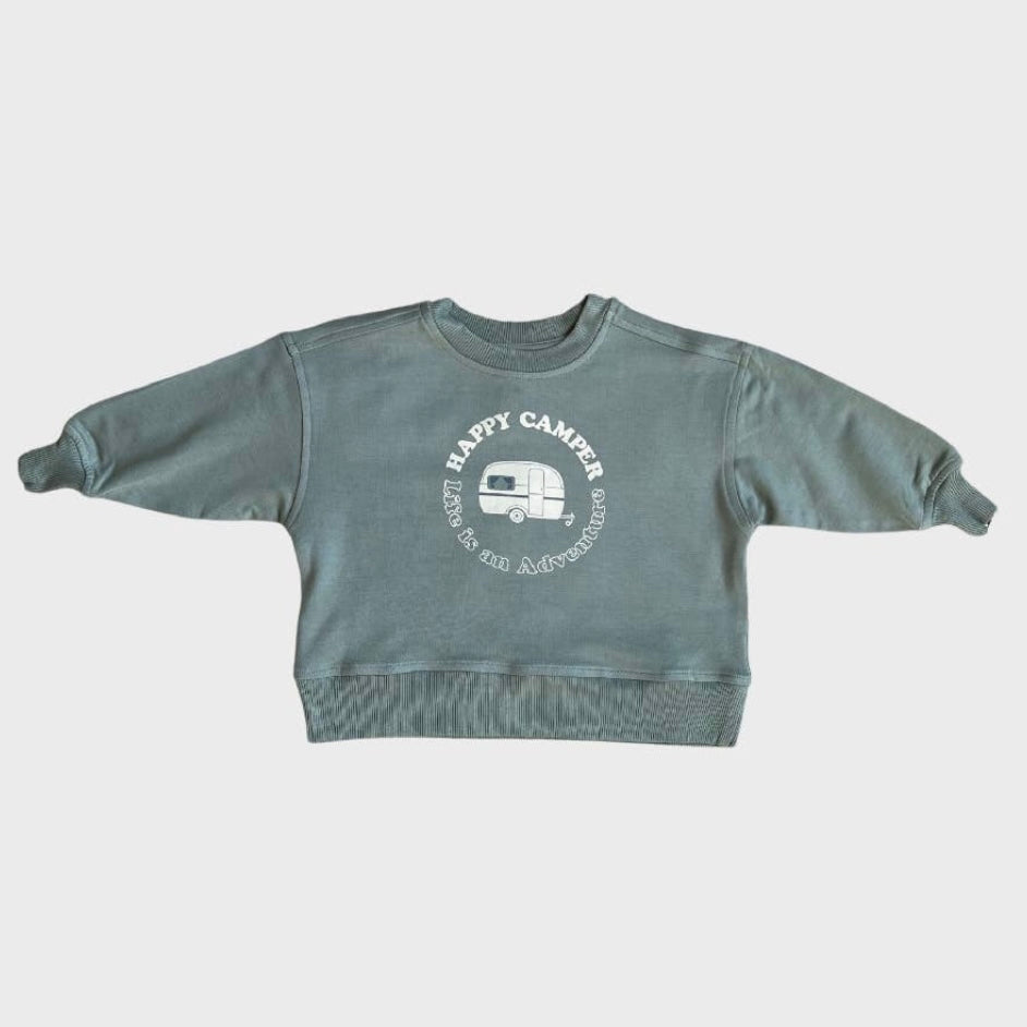 Happy Camper Boxy Sweatshirt