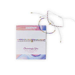 Initial Bracelet Set
