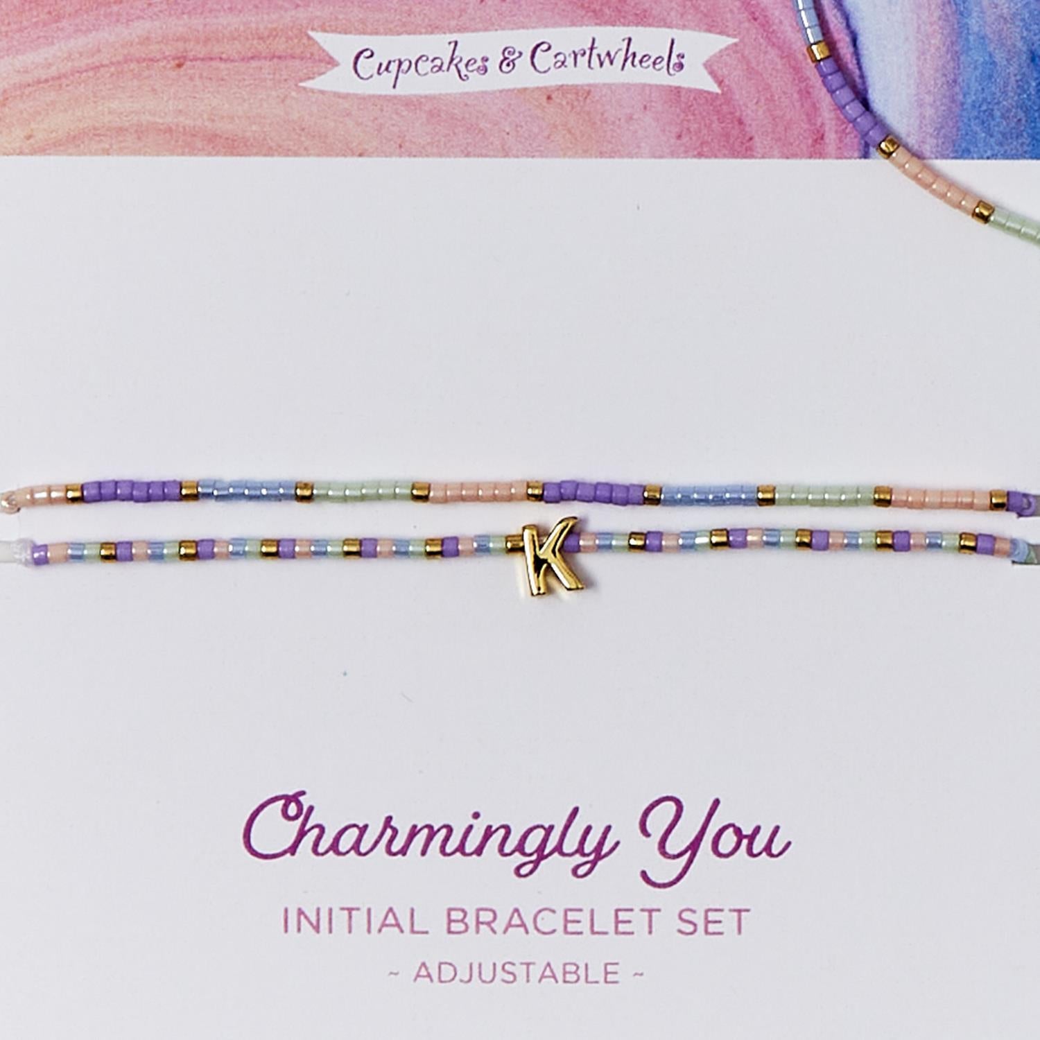 Initial Bracelet Set
