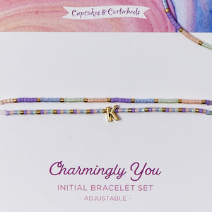 Initial Bracelet Set