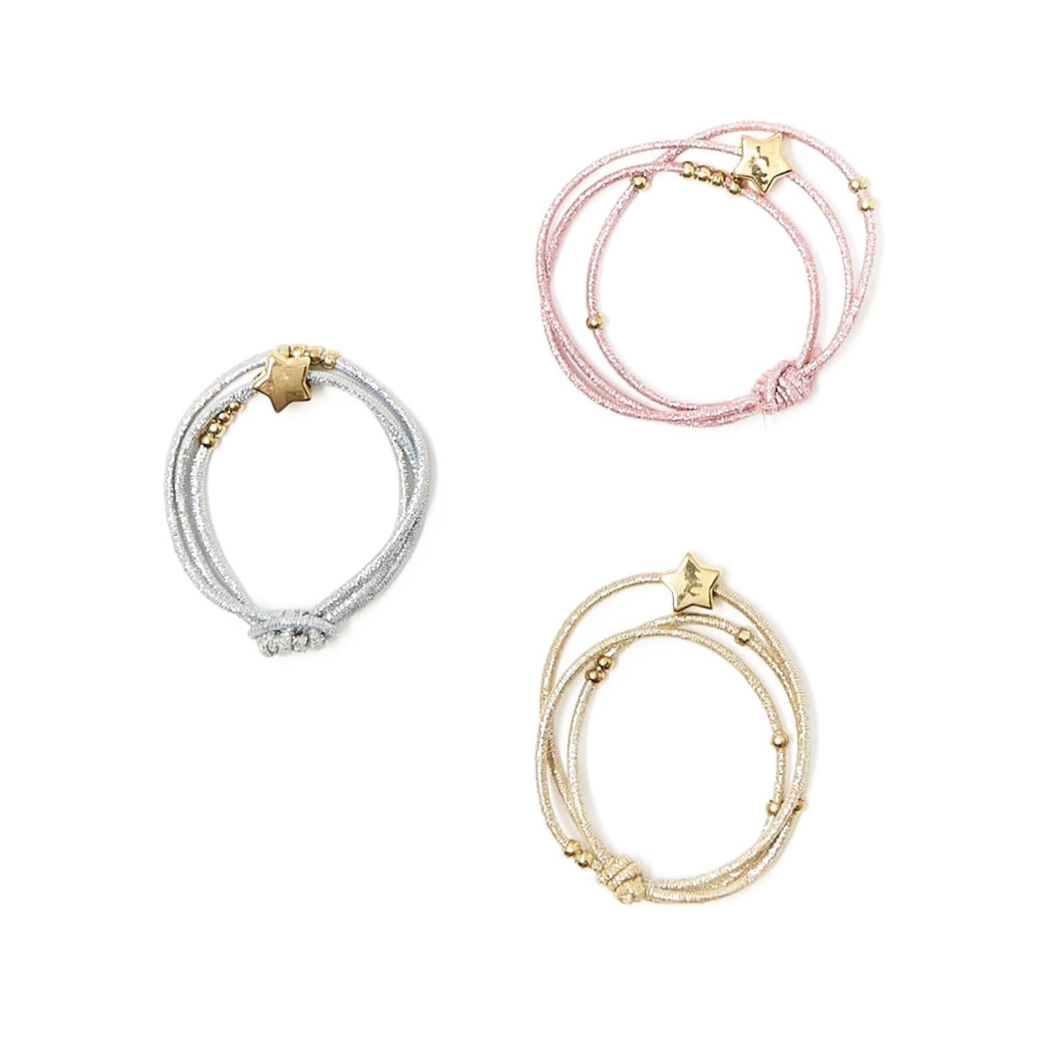 Star Metallic Hair Tie Bracelets
