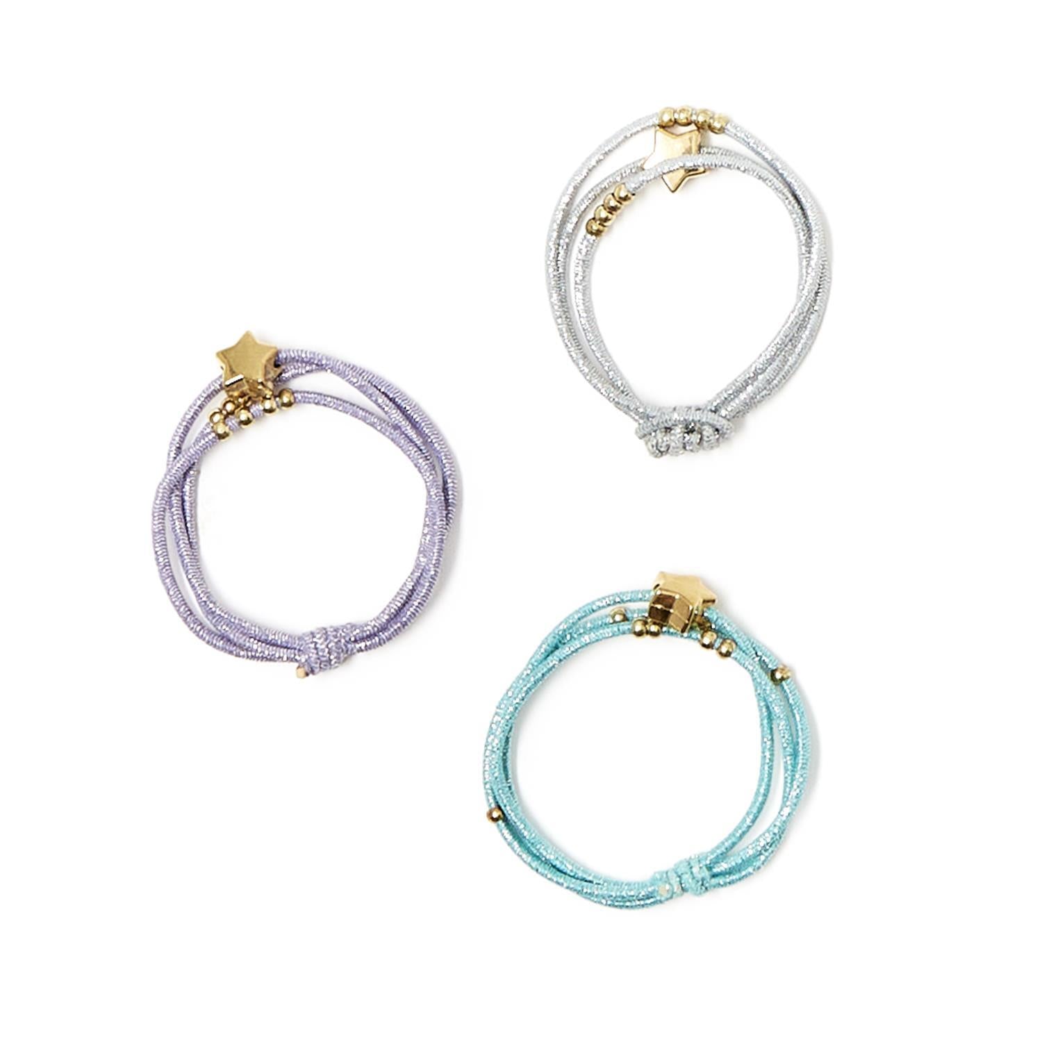 Star Metallic Hair Tie Bracelets