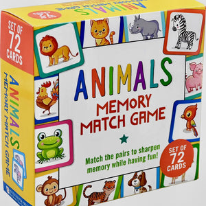 Animals Memory Match Game