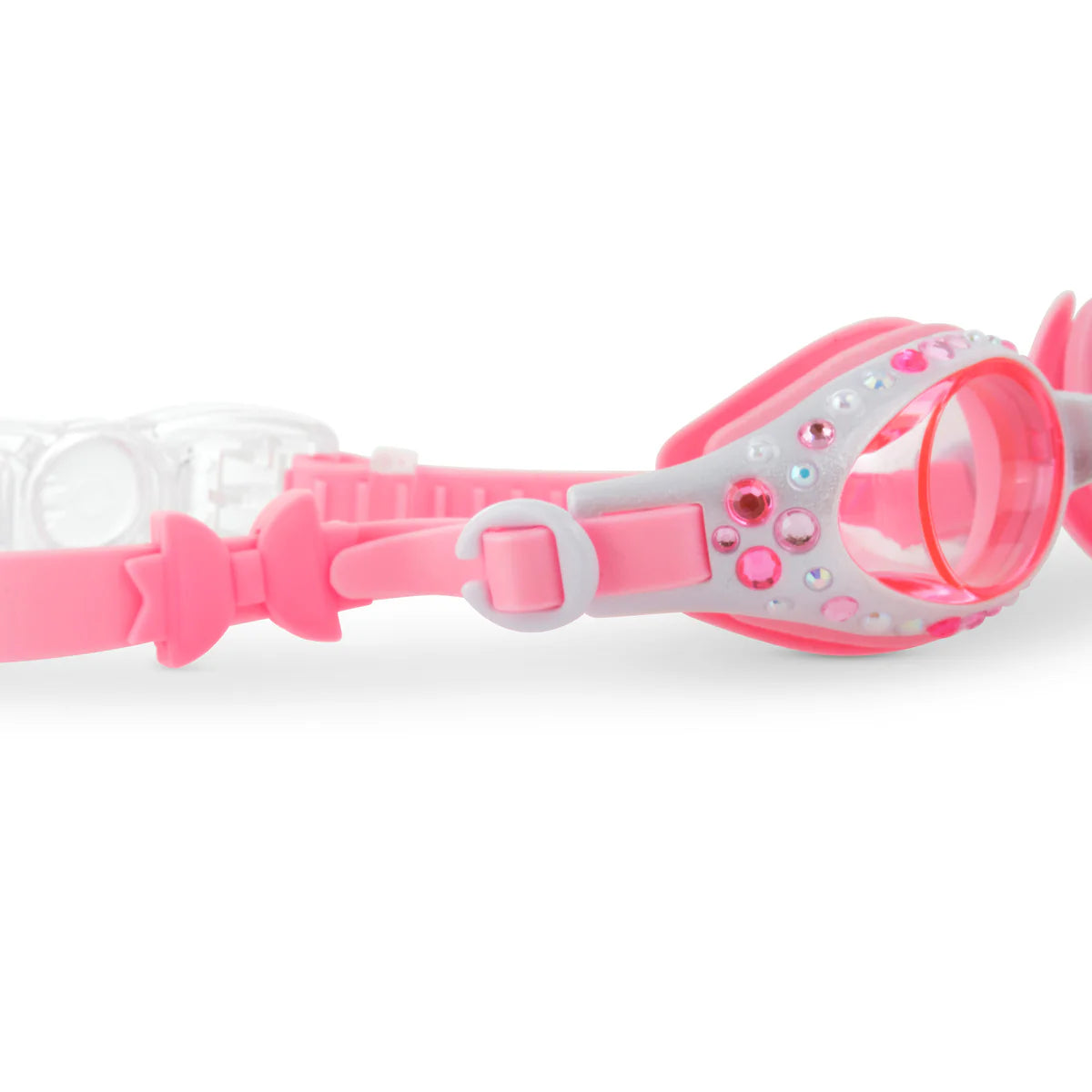 Pearl White Bow Swim Goggles