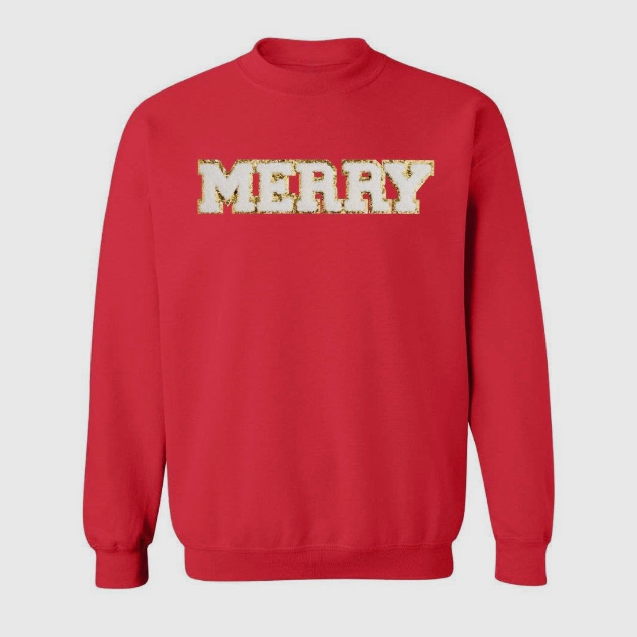 Merry Patch Christmas Adult Sweatshirt