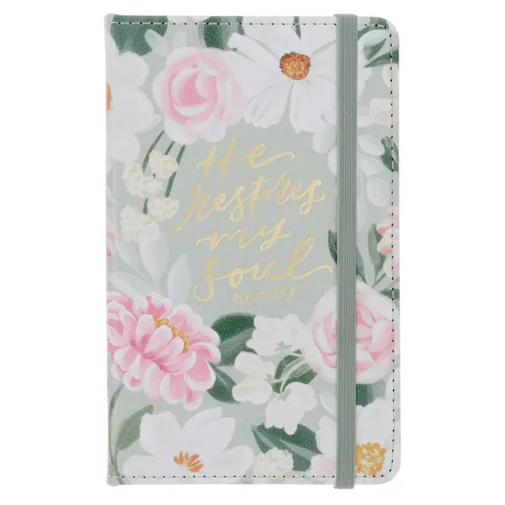Small Notebook with Elastic Closure - Ps. 23:3