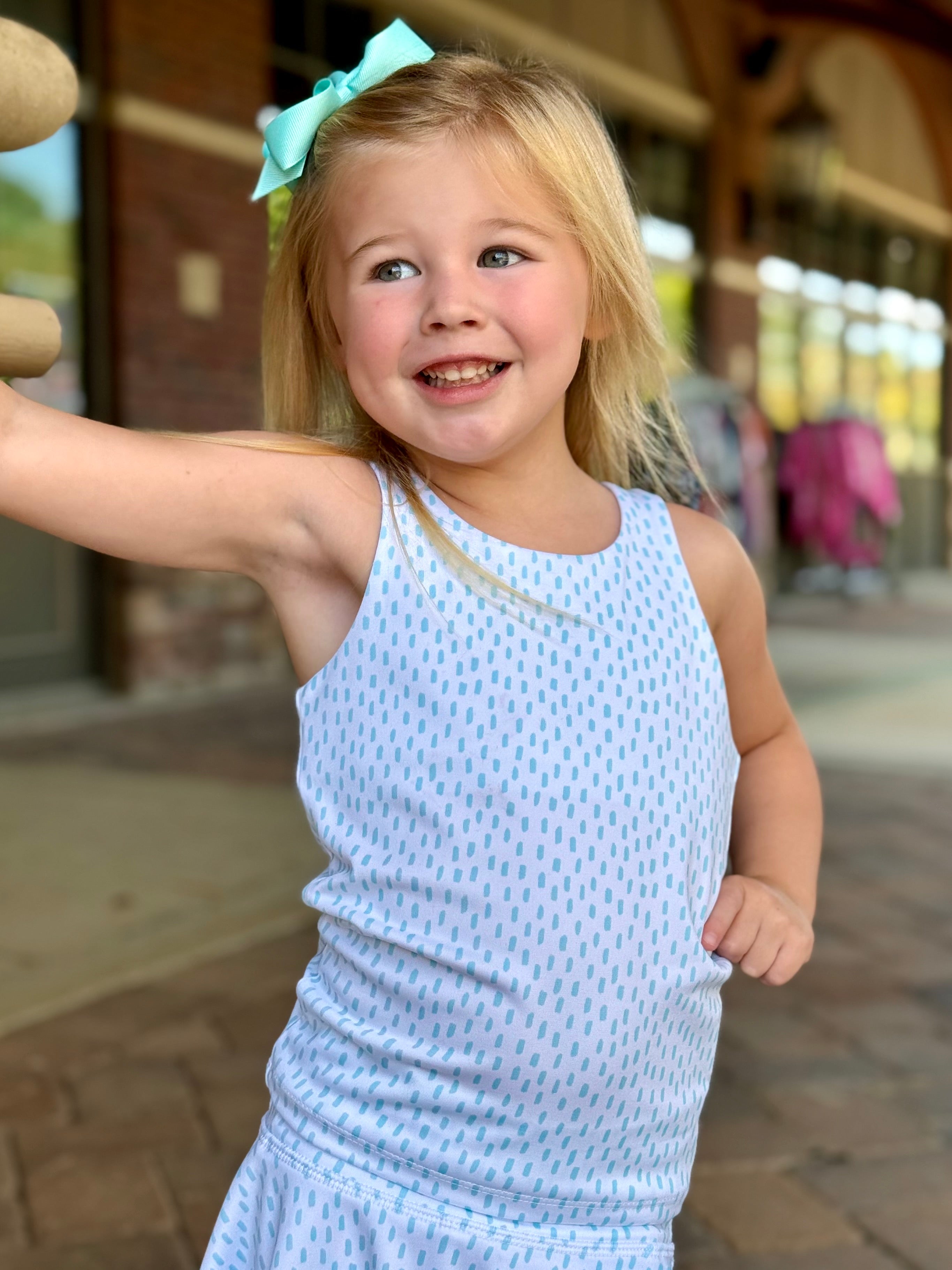 Aqua Dots Athletic Bra Top