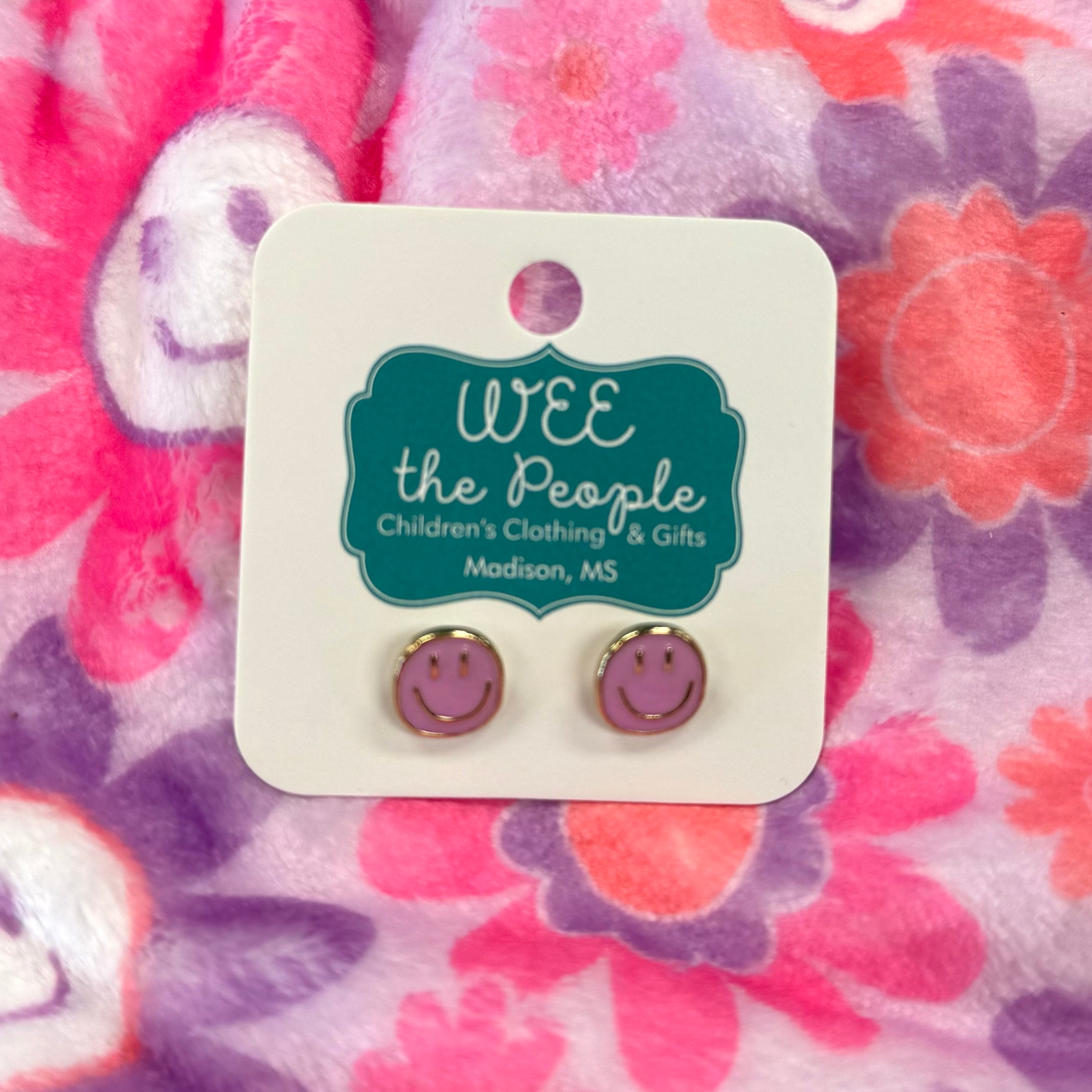 Smiley Face Studs