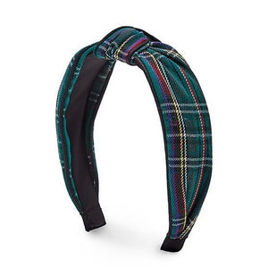 Plaid Knot Headband