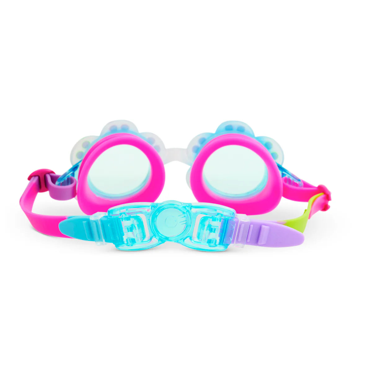 Blossom Blue Petal Flower Swim Goggles