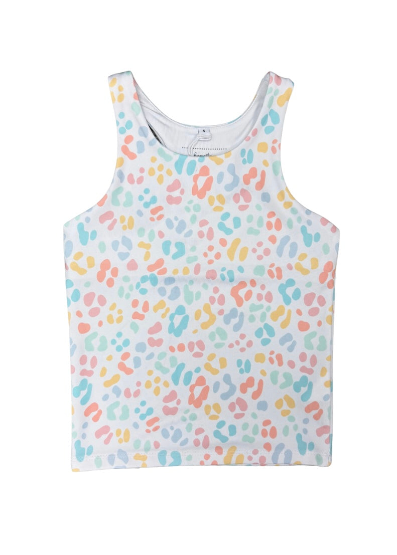 Pastel Leopard Athletic Bra Top