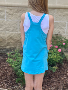 Blue Aqua Relaxed Tank Dress