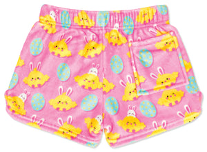 Hoppy Chicks Plush PJ Shorts