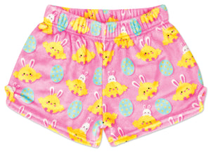 Hoppy Chicks Plush PJ Shorts