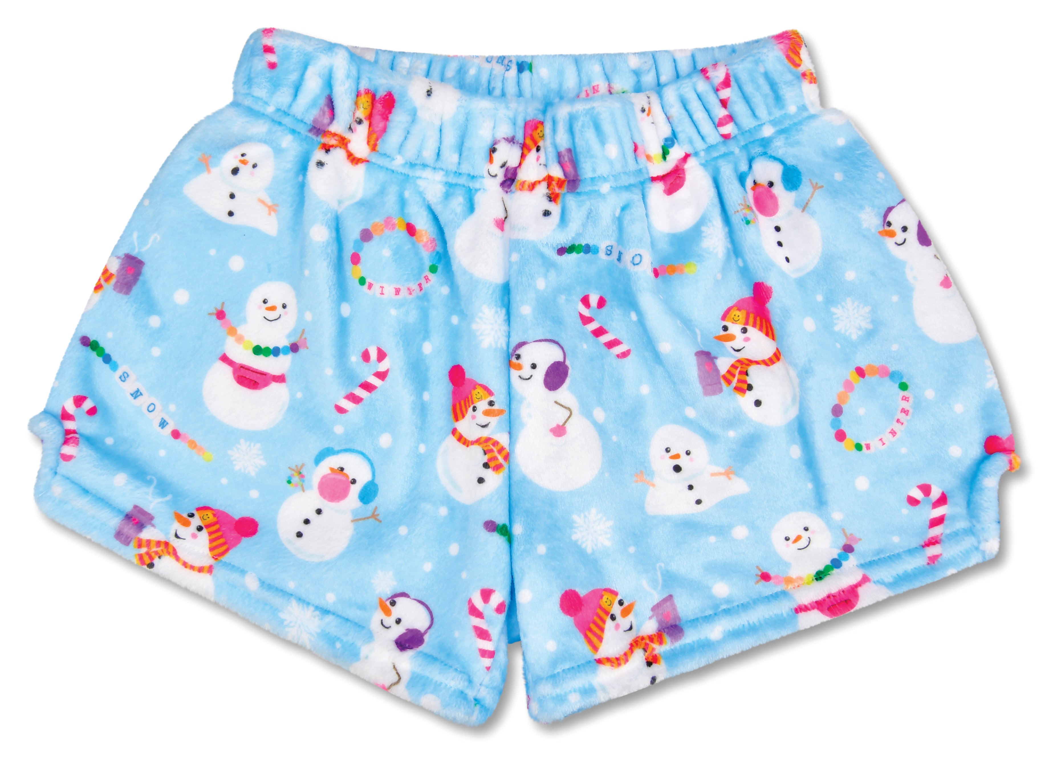 Snow Day Plush PJ Shorts