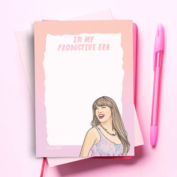 Taylor Swift Productive Era Notepad