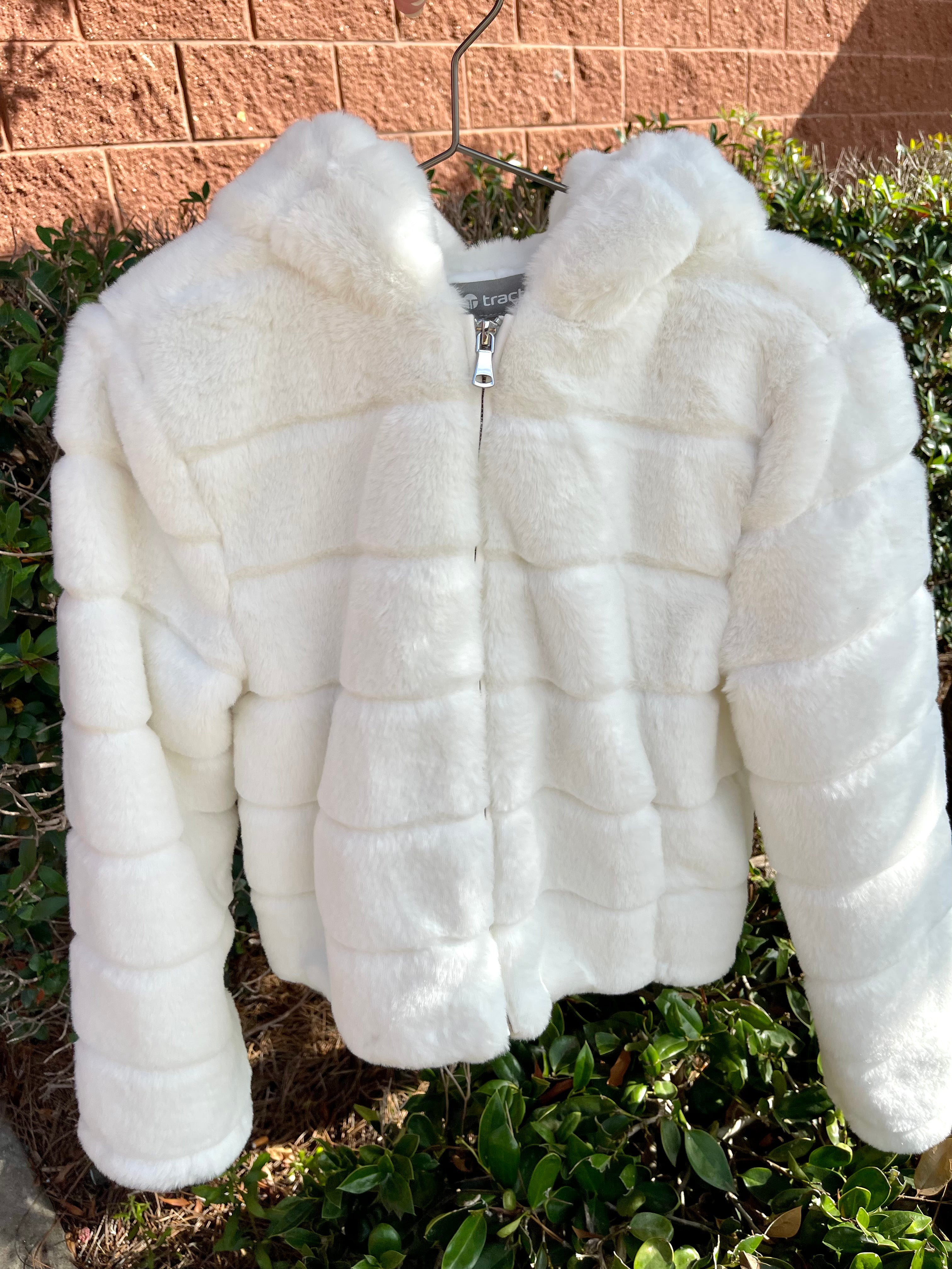 Tractr Teddy Fur Hoodie Jacket
